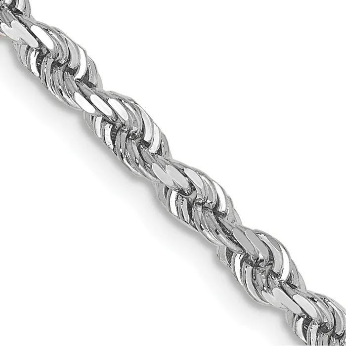 10k White Gold 335mm Diamond Cut Quadruple Rope Chain TreasureFineJewelers Rings 10k White Gold 335mm Diamond Cut Quadruple Rope Chain TreasureFineJewelers Rings