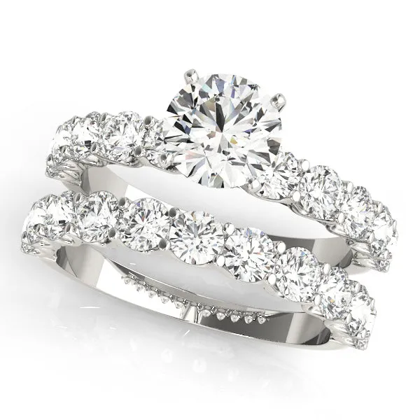 Overnight Mountings Fashion Rings Single Row Diamond Engagement Ring