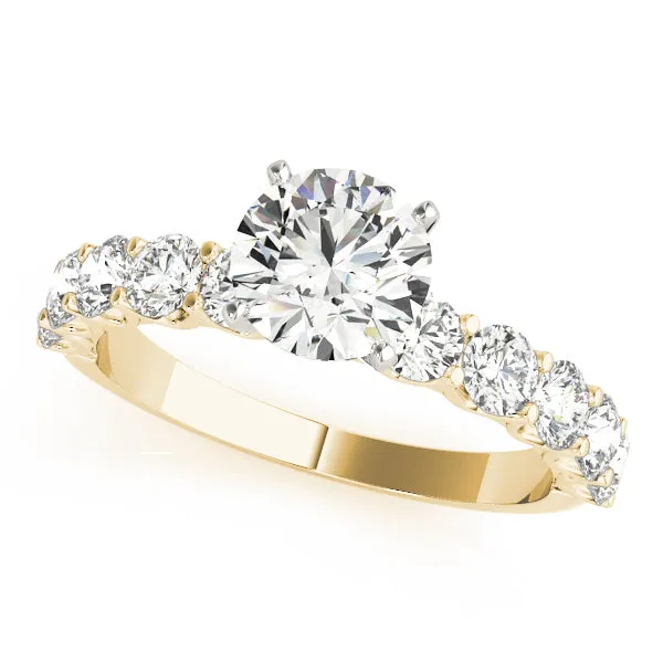 Overnight Mountings Fashion Rings Single Row Diamond Engagement Ring