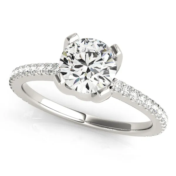Overnight Mountings Fashion Rings Single Row Diamond Engagement Ring