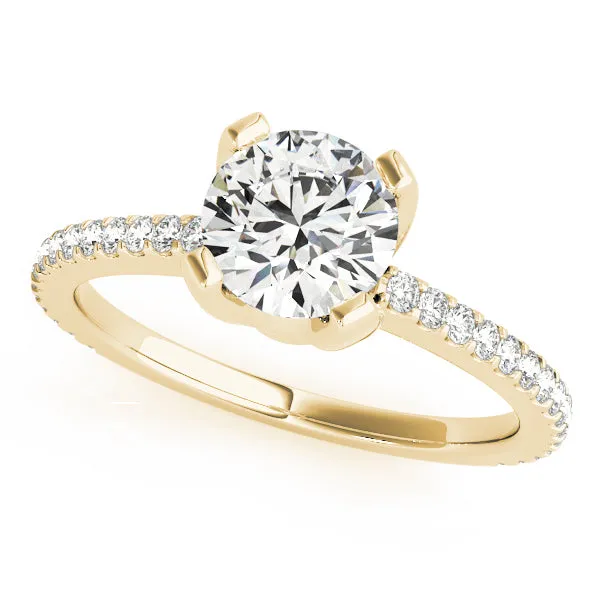Overnight Mountings Fashion Rings Single Row Diamond Engagement Ring