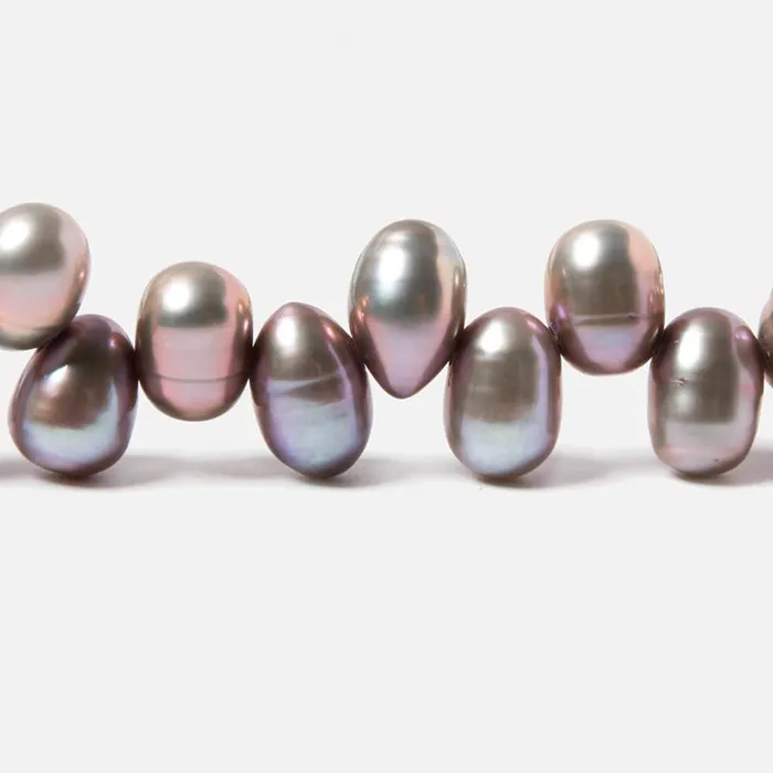 7x58x6mm Rose Silver Top Drilled Oval Freshwater Pearl 16 inch 86 pieces Beadsofcambaycom Earrings 7x58x6mm Rose Silver Top Drilled Oval Freshwater Pearl 16 inch 86 pieces Beadsofcambaycom Earrings