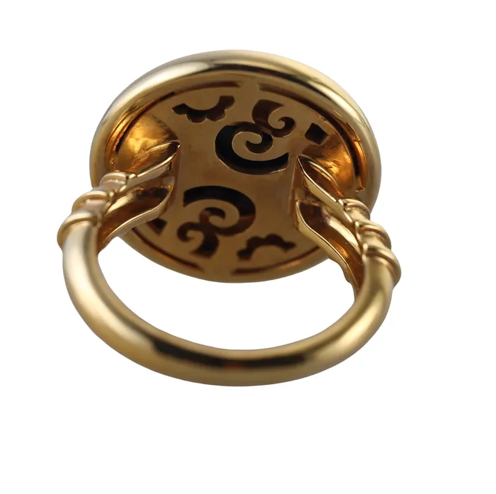 Carrera Y Carrera Rings Carrera y Carrera Musica Black Onyx Gold Ring