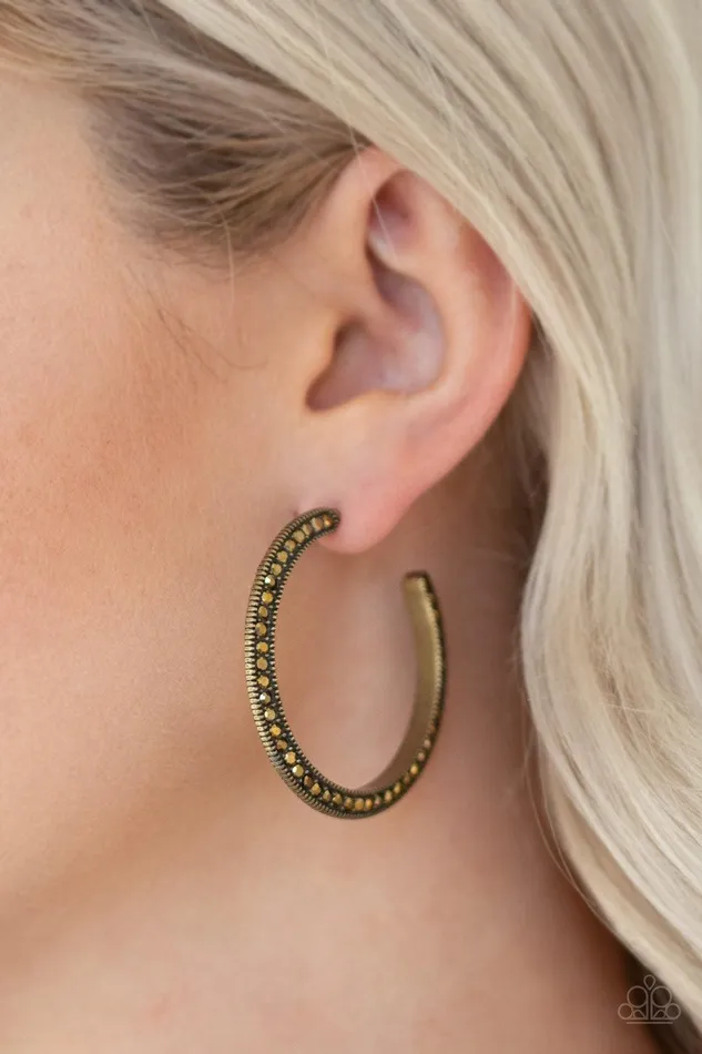 Earrings Paparazzi Accessories Dazzling Diamondnaire Brass Earrings Jewelry by Bretta Earrings Paparazzi Accessories Dazzling Diamondnaire Brass Earrings Jewelry by Bretta