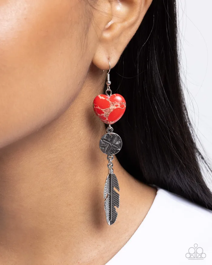 Paparazzi Accessories Earrings FreeSpirited Fame Red Earrings Jewelry by Bretta Paparazzi Accessories Earrings FreeSpirited Fame Red Earrings Jewelry by Bretta