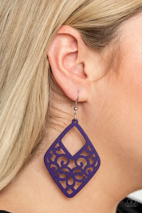 VINE For The Taking Purple Earrings Jewelry by Bretta Paparazzi Accessories Earrings VINE For The Taking Purple Earrings Jewelry by Bretta Paparazzi Accessories Earrings