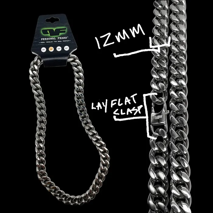 Bracelets Personal Fears Cuban Link Chains Stainless Steel