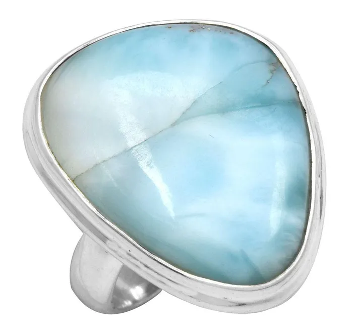 Natural Larimar 925 Sterling Silver Rings Silver Jewelry YoTreasure Necklaces Natural Larimar 925 Sterling Silver Rings Silver Jewelry YoTreasure Necklaces