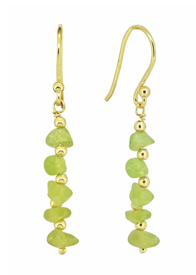 YoTreasure Peridot Solid 925 Silver Gold Plated Dangle Earrings Jewelry Earrings YoTreasure Peridot Solid 925 Silver Gold Plated Dangle Earrings Jewelry Earrings
