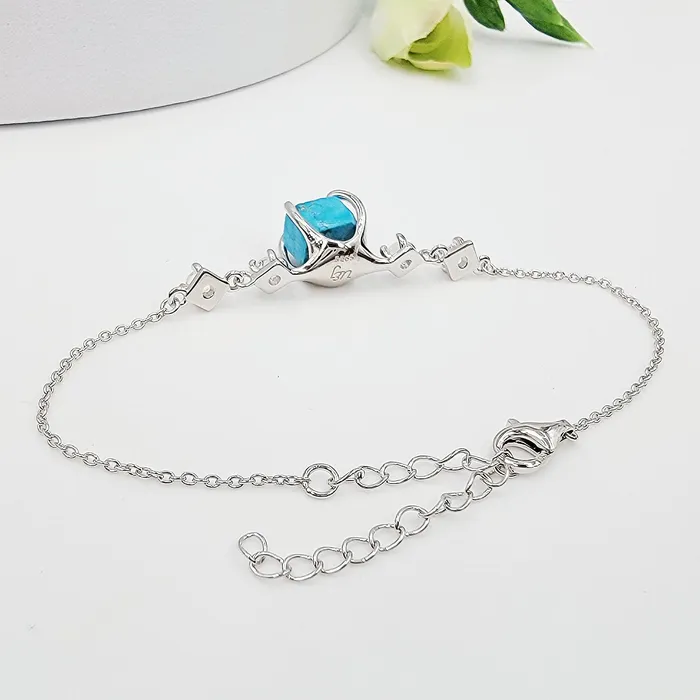 Bracelets Raw Swiss Blue Topaz Bracelet Uniquelan Jewelry Bracelets Raw Swiss Blue Topaz Bracelet Uniquelan Jewelry