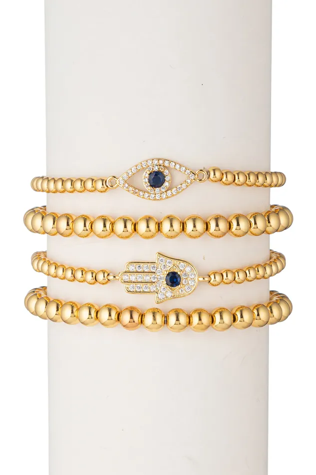 Bracelets Yeira Beaded Bracelet Set Eye Candy LA