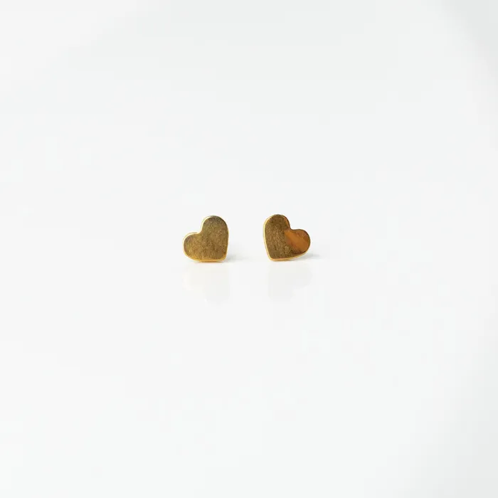 Earrings Grayling Heart Titanium Flat Back Sleeper Earrings