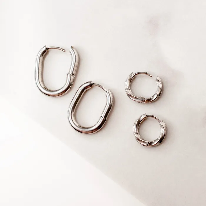 Earrings Grayling The Soho Mixed Locking Sleeper Huggie Earring Set