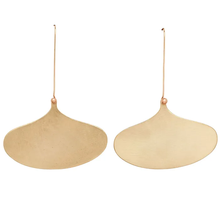 Earrings Julie Cohn Design GINKGO BRONZE EARRING