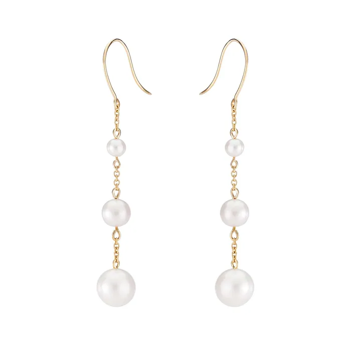 Earrings Valerie Madison Fine Jewelry Pearl Chain Drop Earrings