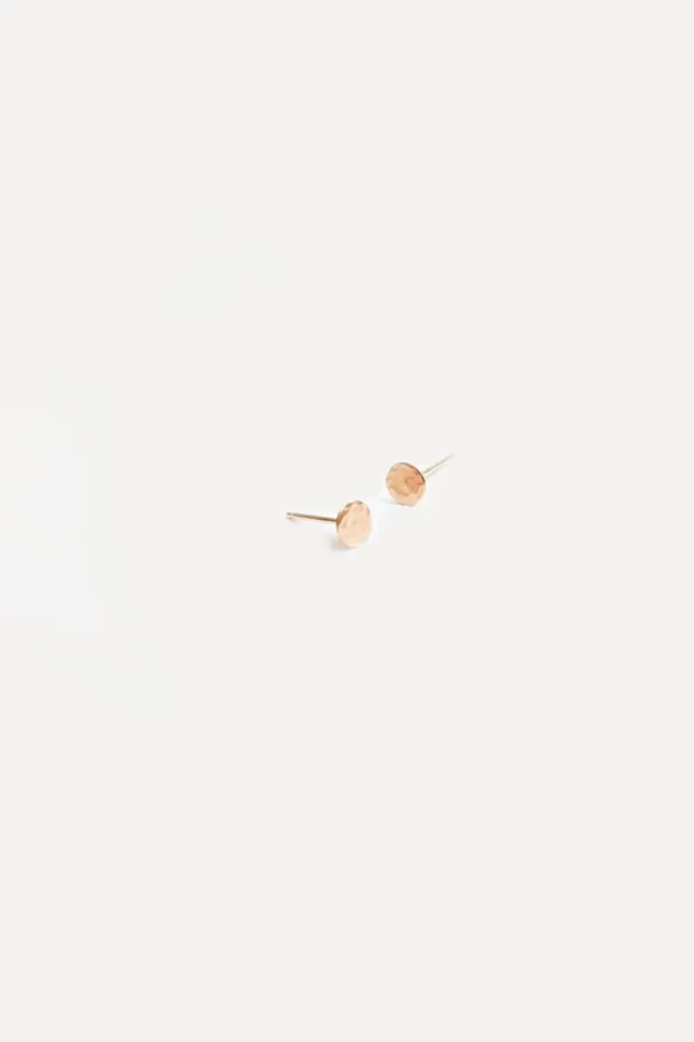 Earthen Jewelry Earrings Gold Dot Earrings 6mm