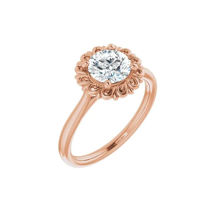 Ever Ever 14K Rose Gold 4 Prong Style Diamond SemiMount Engagement Ring STULLER Rings Ever Ever 14K Rose Gold 4 Prong Style Diamond SemiMount Engagement Ring STULLER Rings