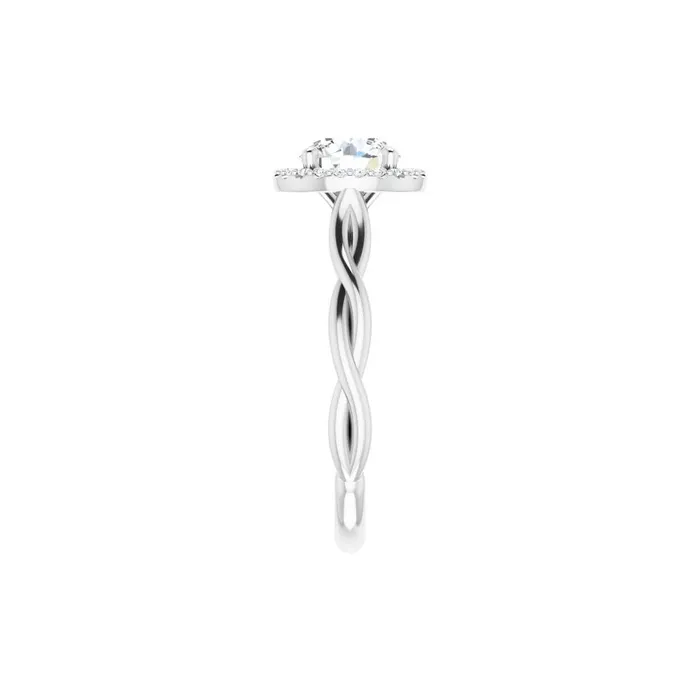 Ever Ever 14K White Gold 13ctw Oval Halo Style Diamond SemiMount Engagement Ring STULLER Rings Ever Ever 14K White Gold 13ctw Oval Halo Style Diamond SemiMount Engagement Ring STULLER Rings