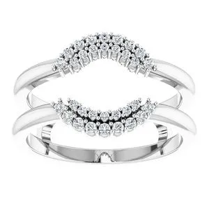 Ever Ever 14K White Gold 20ctw Diamond Ring Guard STULLER Rings