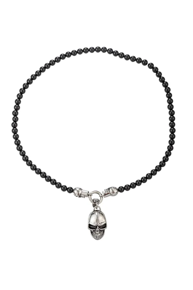 Eye Candy LA Skully Pendant Necklace Necklaces