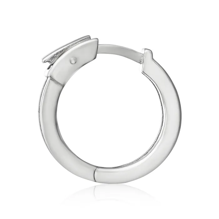 EZ7052 Channel Set CZ Huggie Earrings Teeda Earrings