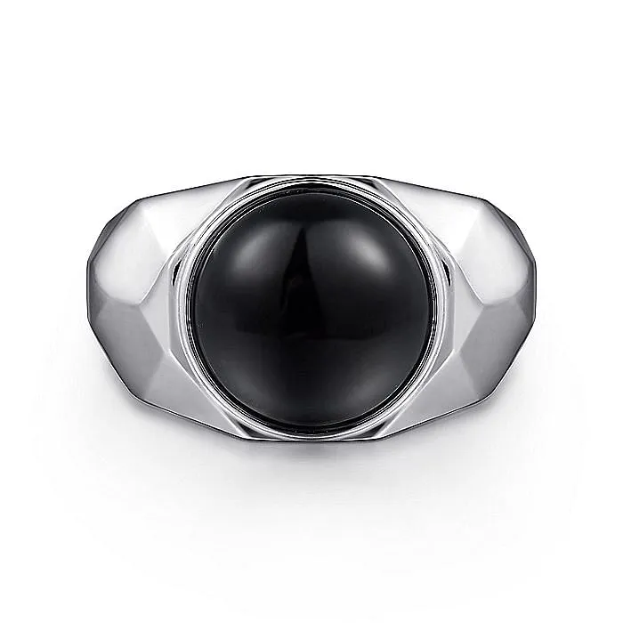 GABRIEL CO Rings Gabriel Sterling Silver Onyx Ring