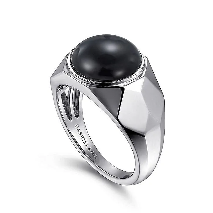 GABRIEL CO Rings Gabriel Sterling Silver Onyx Ring GABRIEL CO Rings Gabriel Sterling Silver Onyx Ring
