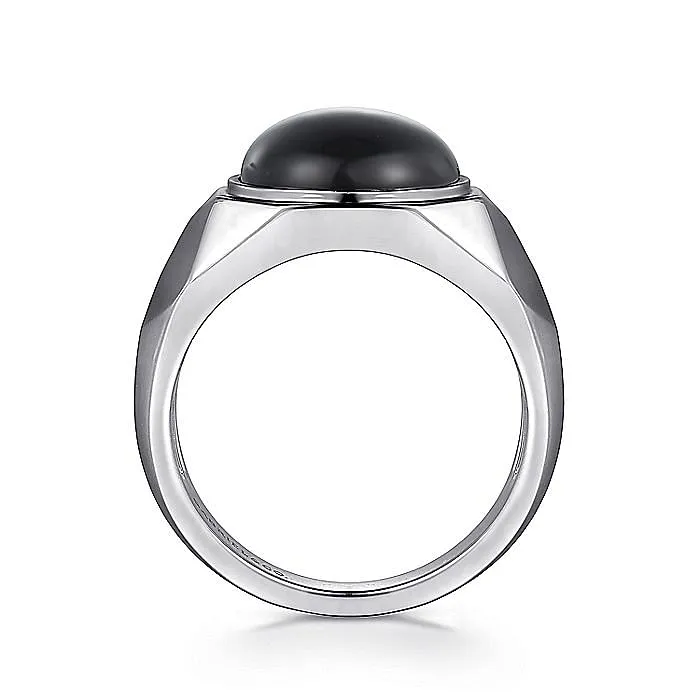 GABRIEL CO Rings Gabriel Sterling Silver Onyx Ring GABRIEL CO Rings Gabriel Sterling Silver Onyx Ring