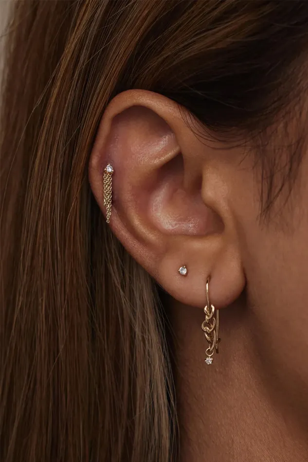 Midnight Diamond Single Earring Wwake Earrings
