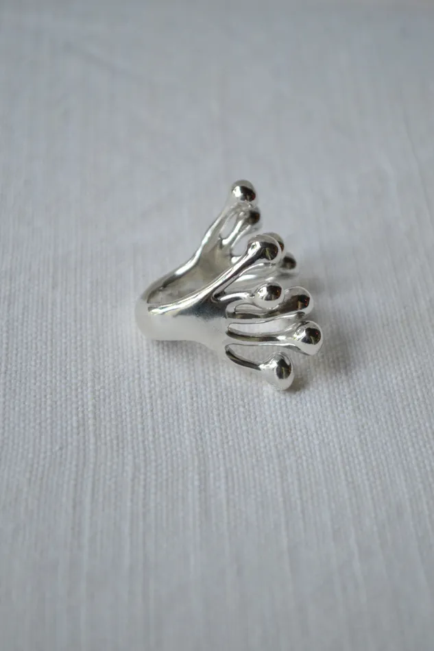 Monica Castiglioni Rings A Pistilli 40 Silver