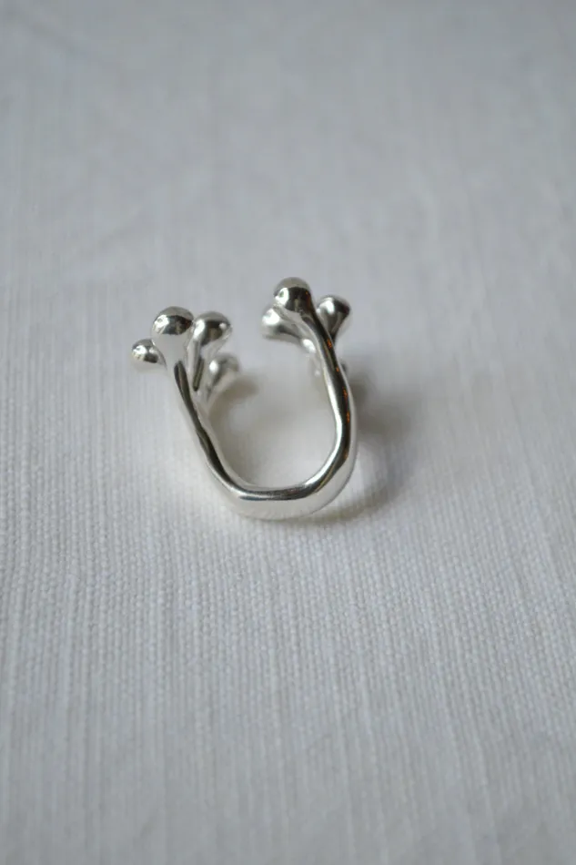 Monica Castiglioni Rings A Pistilli 40 Silver