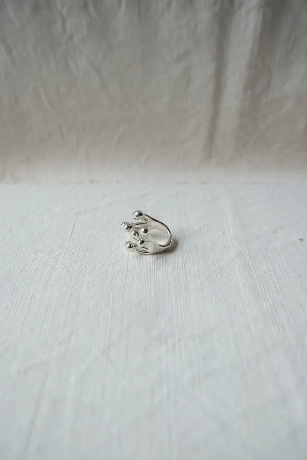 Monica Castiglioni Rings A Pistilli 40 Silver