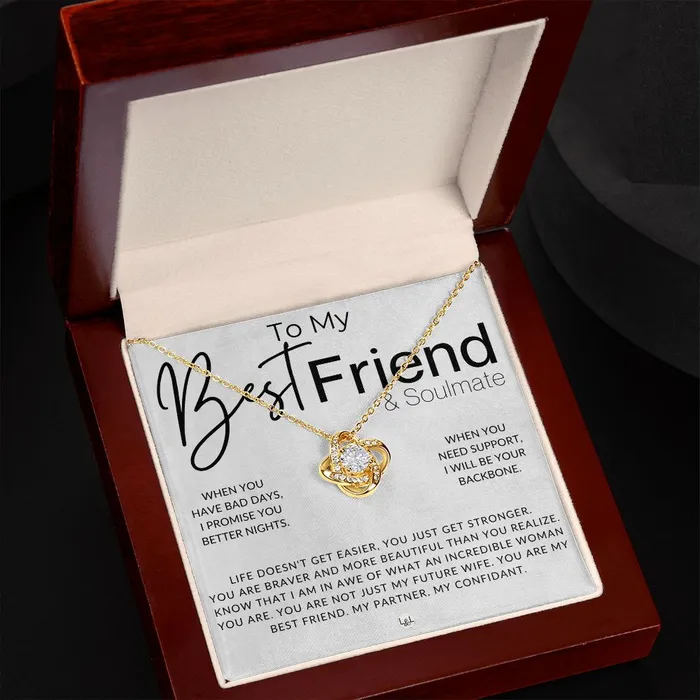 My Best Friend My Soulmate Thoughtful and Romantic Gift for Her Soulmate Necklace Christmas Valentines Birthday or Anniversary Gifts ShineOn Fulfillment Necklaces