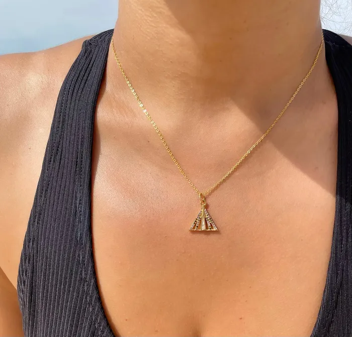 Necklaces Shana Gulati Jewelry Rahisi Gold Vermeil Pendant Necklace