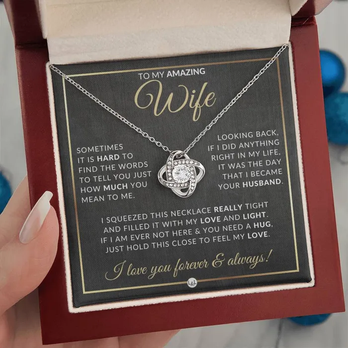 Necklaces ShineOn Fulfillment SurpriseGift For Wife Pendant Necklace Sentimental and Romantic Christmas Gift Valentines Day Birthday or Anniversary Present