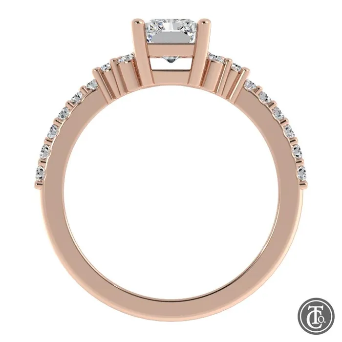 Radiant MultiStone SemiMount Engagement Ring Thollot Co Rings Radiant MultiStone SemiMount Engagement Ring Thollot Co Rings