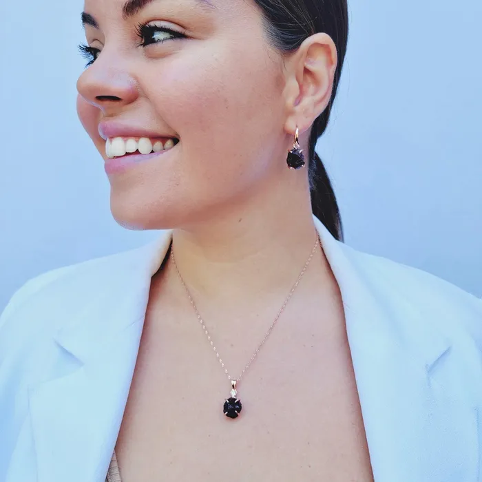 Raw Garnet Drop Earrings Uniquelan Jewelry Earrings Raw Garnet Drop Earrings Uniquelan Jewelry Earrings