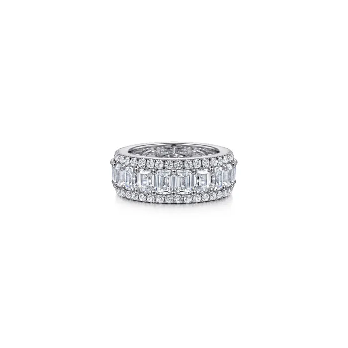 Rings Gabriel 14K White Gold 615ctw Eternity Band Model GABRIEL CO Rings Gabriel 14K White Gold 615ctw Eternity Band Model GABRIEL CO