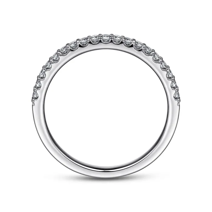 Rings GABRIEL CO Gabriel 14K White Gold 025ctw Diamond Wedding Band Rings GABRIEL CO Gabriel 14K White Gold 025ctw Diamond Wedding Band