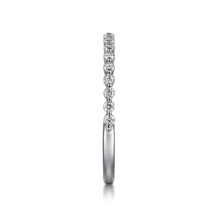 Rings GABRIEL CO Gabriel 14K White Gold 025ctw Diamond Wedding Band Rings GABRIEL CO Gabriel 14K White Gold 025ctw Diamond Wedding Band