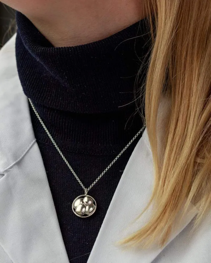 sciencejewelry1824 Necklaces 4 cell embryo necklace silver
