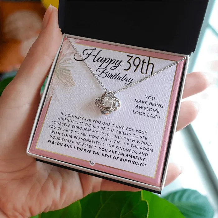 ShineOn Fulfillment Necklaces 39th Birthday Gift For Her Necklace For 39 Year Old Beautiful Womans Birthday Pendant Jewelry