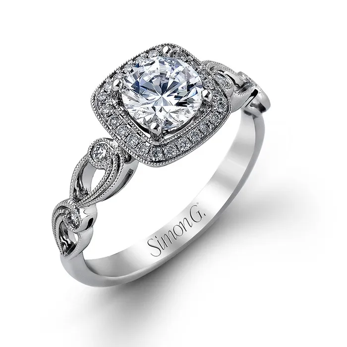 Simon G Feather Halo Ring Rings
