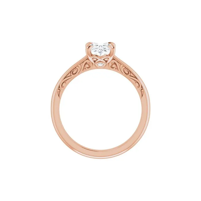 STULLER Ever Ever 14K Rose Gold 01ctw 4 Prong Style Diamond SemiMount Engagement Ring Rings STULLER Ever Ever 14K Rose Gold 01ctw 4 Prong Style Diamond SemiMount Engagement Ring Rings