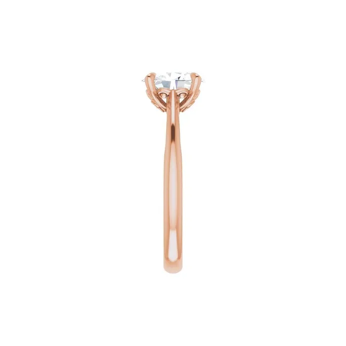 STULLER Ever Ever 14K Rose Gold 01ctw 4 Prong Style Diamond SemiMount Engagement Ring Rings STULLER Ever Ever 14K Rose Gold 01ctw 4 Prong Style Diamond SemiMount Engagement Ring Rings