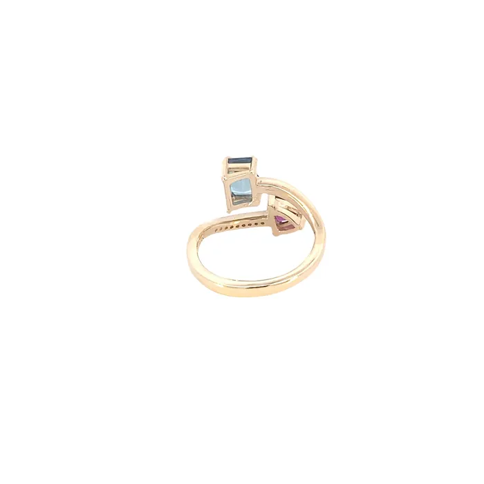 Thollot Custom Originals In Stock Only Rings Thollot Custom Original 14K Yellow Gold 004ctw Bypass Style Topaz and Rhodolite Garnet Ring Thollot Custom Originals In Stock Only Rings Thollot Custom Original 14K Yellow Gold 004ctw Bypass Style Topaz and Rhodolite Garnet Ring
