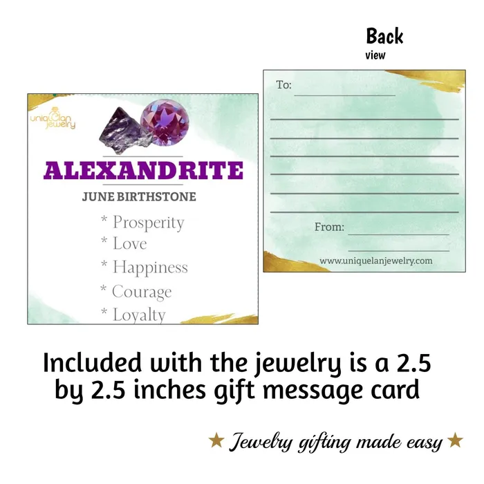 Uniquelan Jewelry Bracelets Raw Alexandrite Stone Bracelet
