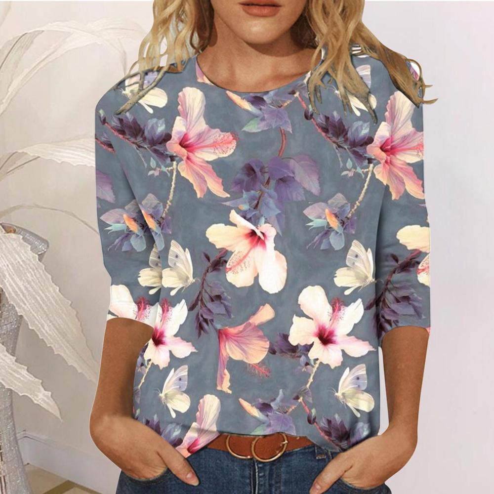 Damen Shirts | Shirt Mit 3/4-Langen Ärmeln EN Bekleidung Damen