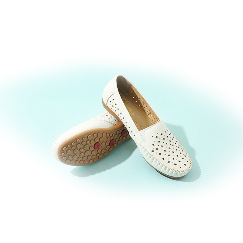 Damen Slipper & Schnürschuhe | Mokassin-Slipper Mit Luftiger Perforation EN Schuhe Damen