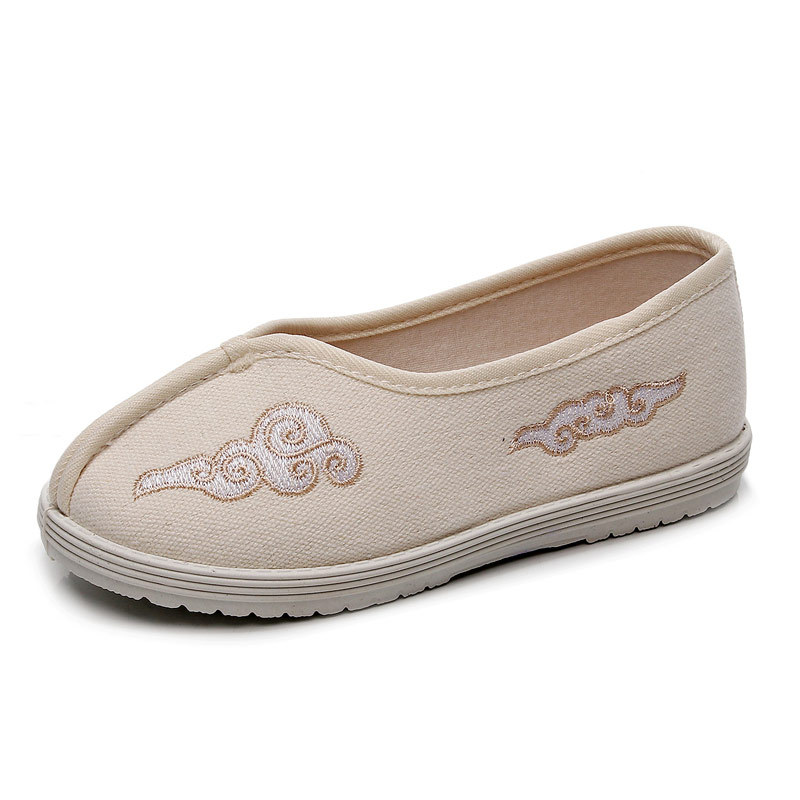 Damen Slipper & Schnürschuhe | Slipper In Goldbeige Aus Textilmaterial EN Schuhe Damen